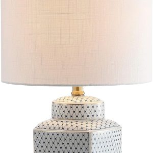 Cleo 21.5" Ceramic/Metal Ginger Jar LED Table Lamp